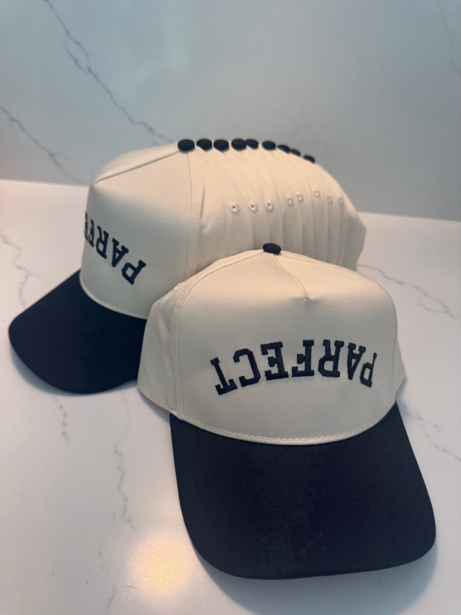 Upside Down Embroidered Hat - PARFECT